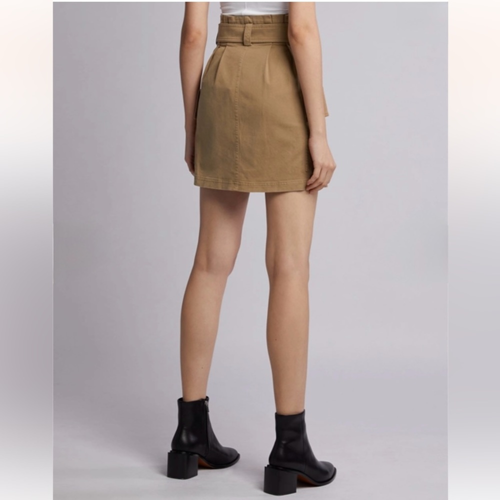 A.L.C. Mia Belted Mini Skirt in Beige Size 6 - Picture 4 of 12